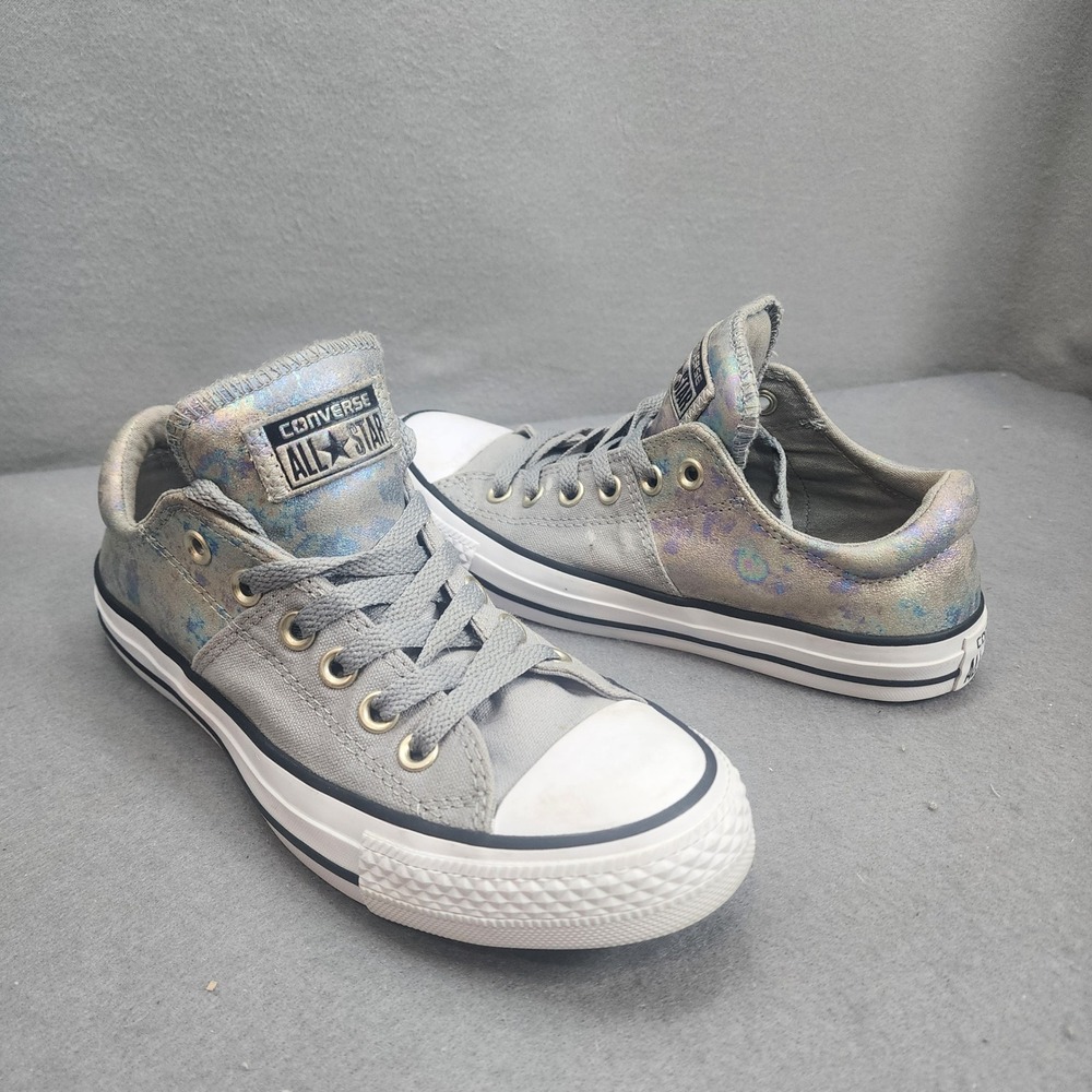 Converse Chuck Taylor All Star Grey Iridescent Metallic Low Top Womens 7